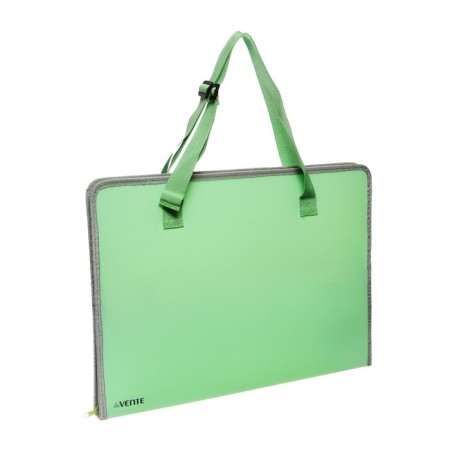 A3 folder with handles, plastic, lightning around, 490 x 350 x 30 mm, with pocket, mint-3