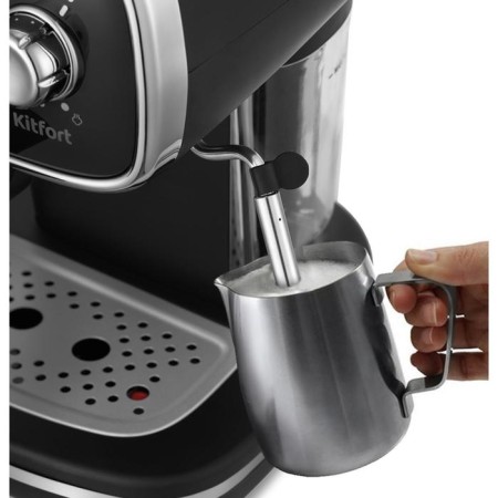 Coffee machine KitFort KT-736, Rozhkova, 1100 W, 1.2 l, black-6