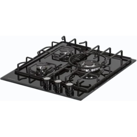 Hon surface Delvento V45H35S001, gas, 3 burners, black-1