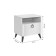 Bedside table, white tree/white matte