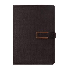 Organizer A5, with a header, 100 sheets in a ruler, PVC cover, black
