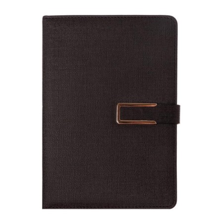 Organizer A5, with a header, 100 sheets in a ruler, PVC cover, black