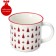 Porcelain shade "Christmas trees", 380 ml, white color