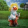 Garden figure "Duck with a pickle" 30cm