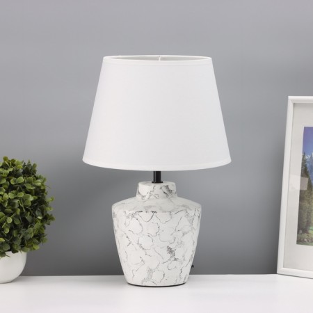 Table lamp "Claud" 1x40W E27 white/black 25x25x38, 5cm