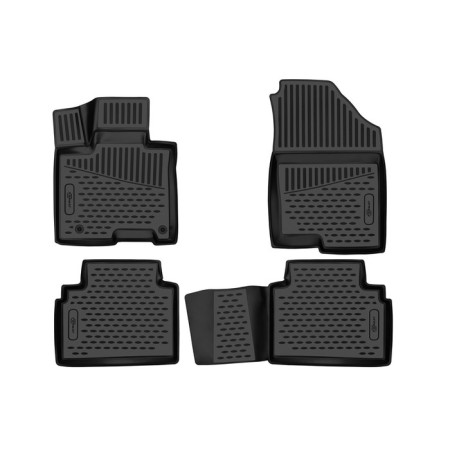 3D mats in the salon for Hyundai Tucson (IV long base) 2020-, 4 pcs.