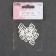 Hand hook, metal, 10 mm, 20 pcs, white color