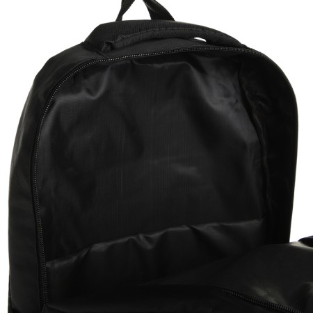 Young backpack from textiles on lightning, 4 pockets, black color-5