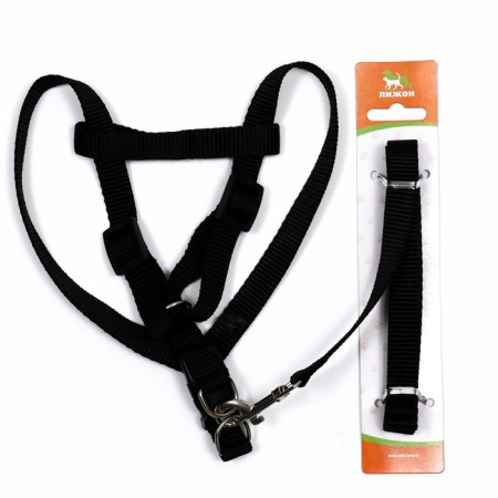 Set "Basis", leash 120 x 1.5 cm, OG 32-46 cm, black-4