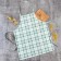 Apron "Ethel" Eucalyptus (cage) 60x70cm, 100% cotton, sarzha 190 g/m2