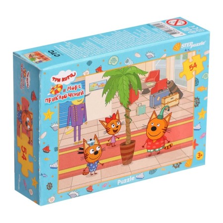 Puzzle "Three Cats", 54 elements-5