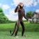 Garden figure "Monkey under the lamp" 53x23x30cm