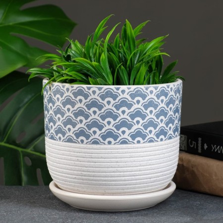 Flower Pot "Hockeyo" White, 1.73 liters-1