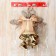 Decoration New Year's "Cozy Fairy Tale" Bells Leaflets, 11x51 cm, gold