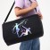 Sports bag with lightning, external pocket, black color