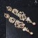 Hanging earrings with rhinestones "evening" magic, rainbow color in gold, 10.5 cm