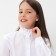 School blouse for a girl, white color, height 134 cm