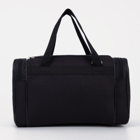 Sports bag with lightning, 3 outer pockets, black color-1