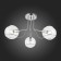 Ceiling EVOLUCE lamp. Sle102502-03. BACA. 3x40 watts, E14, 61x61x31 cm, chromium color