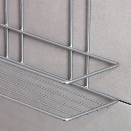 Rectangular shelf 2-long, 26.5 × 10.5 × 35 cm, color chromium-5