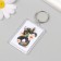 Acryl keychain "Snake with flowers" 3.5x5 cm
