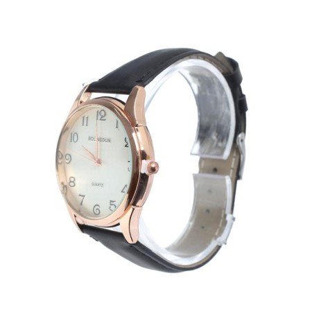 Men's wristwater watch "Bolingdun", D-4 cm, eco-leather strap-1