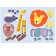 Stickers with riddles. Gather in parts. In Africa