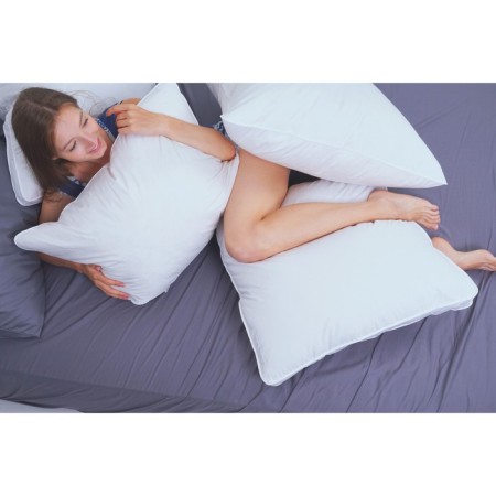The pillow is low, size 70x70 cm, color mix-2
