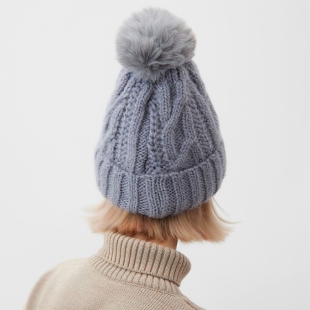 Women's hat minku, gray color, rr 56-58-2