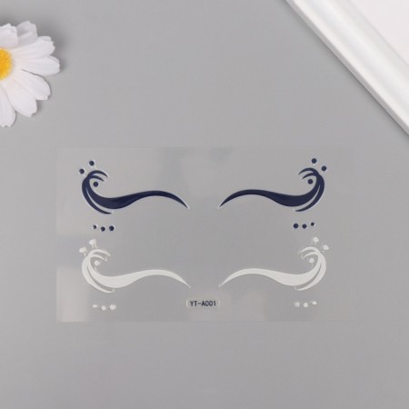 Plastic sticker on the face "arrow. Wave" 13x13.5 cm-1