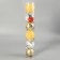 Set of balls plastic D-8 cm, 6 pcs "Melody" Christmas tree is a crack, gold