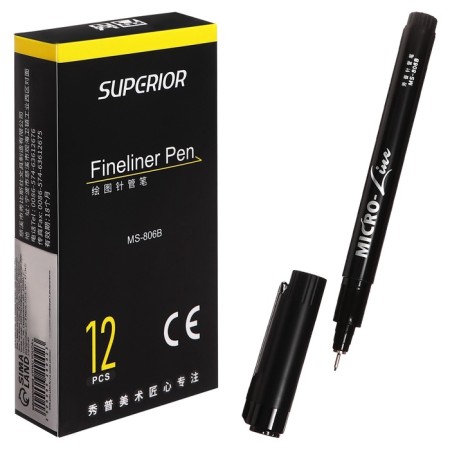 Marker Professional Liner Black, Thin line, 0.3mm-1