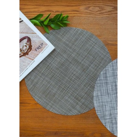 Serving napkin on the table “DI”, D = 38 cm, beige color-6