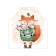 Apron kitchen with a photographic applian "Ceater", adjustable, size OS