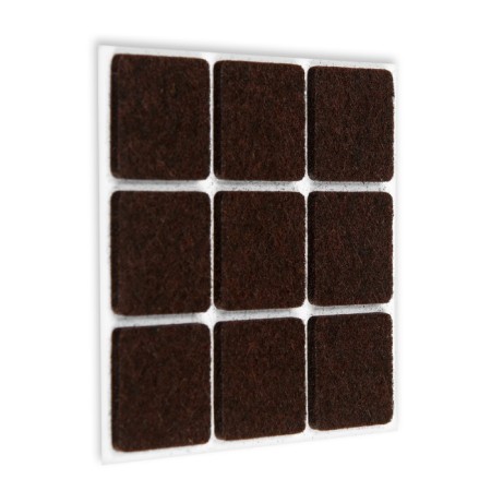 Furniture tundra, 25 x 25 mm, square, brown, 18 pcs.-3