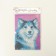 Diamond mosaic with partial filling on the canvas "Husky", 15 x 21 cm