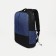 Set of men's backpack on a zipper with USB, external pocket, cosmetic bag, bag, blue color