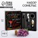Gift set of corkscrew, aerator, cap, thermometer "for discoveries", 14 x 16 cm