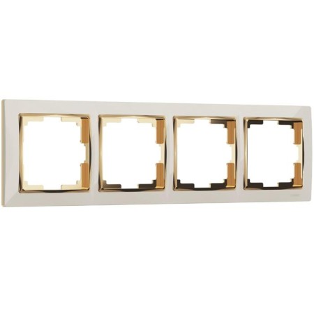 Frame for 4 posts WL03-FRAME-04-VORY-GD, Color Gold, ivory-1