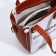 Bag Women's Tout with zipper, brown color