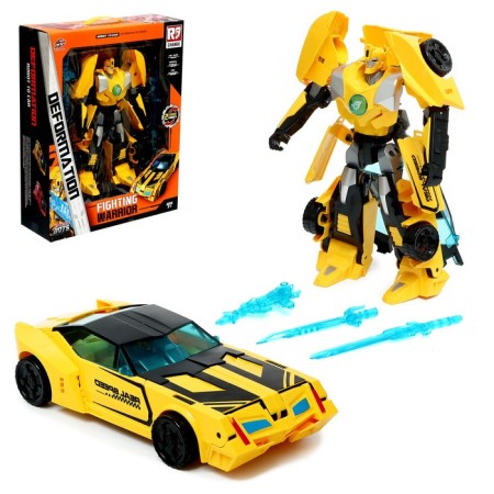 Autobot robot, transforms, yellow color