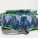 Baby backpack with zipper, external pocket, blue/green color