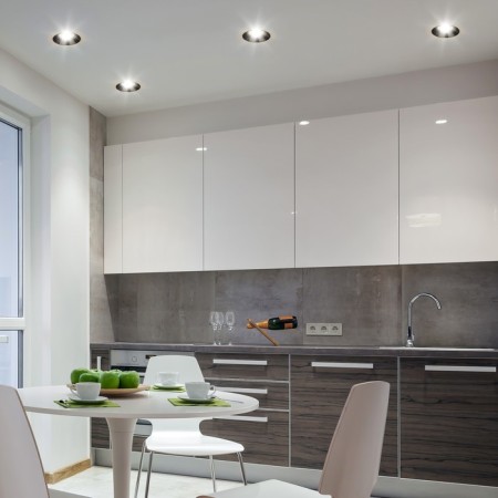 Lamp built -in era LED, IP20, 24W, 168x48 mm, 3000k, 1200lm, white color, black-1