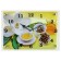 Carty clock is wall, series: flowers, "tea ceremony" 25x35 cm