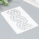 Plastic stencil "flowers" 24x16 cm