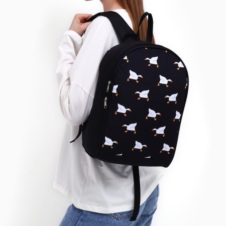 School textile “geese”, 38x14x27 cm, black color-6