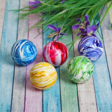 Rubber ball "overflows", 4.5 cm, mix colors-1