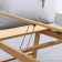 A trailer for a laptop with folding legs, 55.5 × 32.5 × 22 cm, bamboo