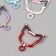 Carabiner Metal with a ring "A cat with a collar" mix 3.4x3.3 cm
