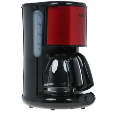 TEFAL CM 361E38, drip, 1000 watts, 1.25 l, black and red-1